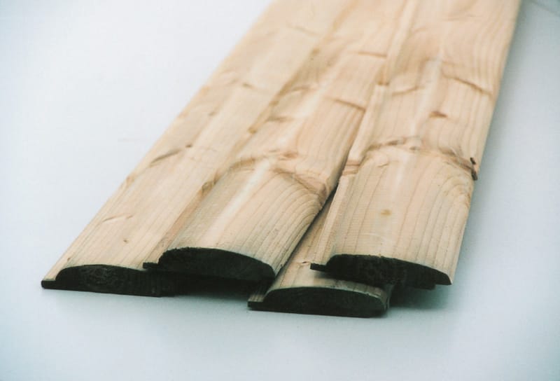 Planche à clin arrondie 21 mm x 95 mm x 3m60