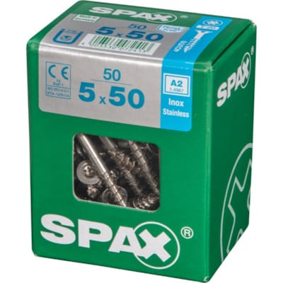 SPAX vis T-STAR+ A2 inox - 5x50 L (bte 50 pces)
