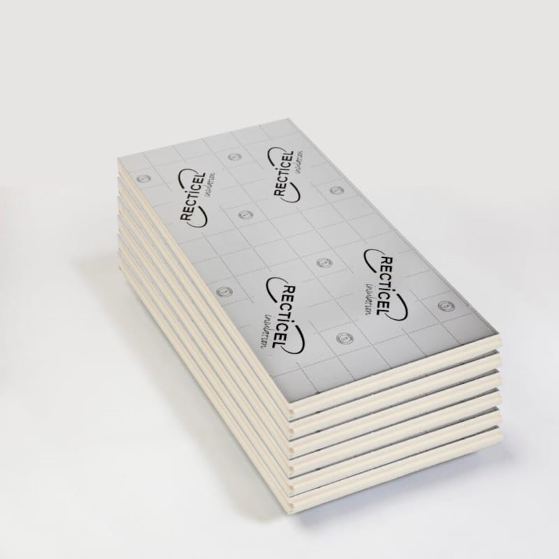 Panneau Recticel polyuréthane Eurowall rainuré languetté 1200 x 600  x 82 mm