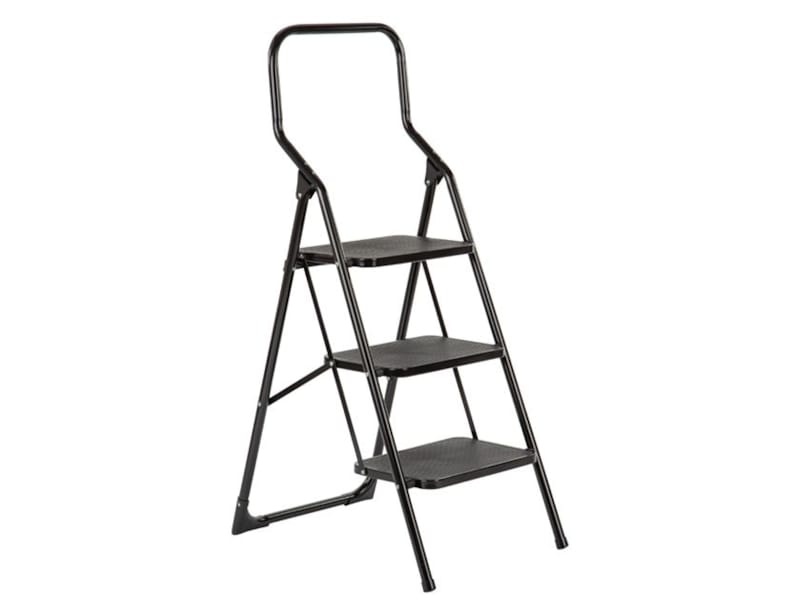 Escabelle - 3 marches larges - Noir