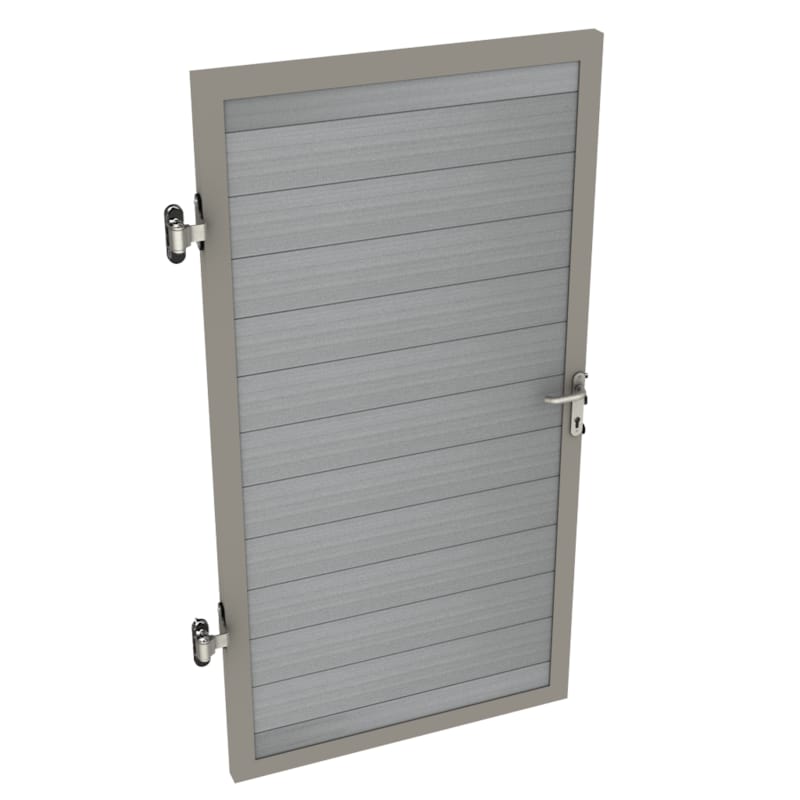 Duofuse Porte Extérieure brun tropical 1m x 27mm x 1m80