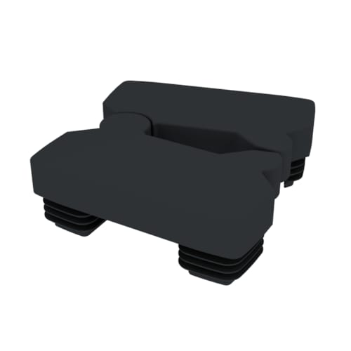 Duofuse Chapeau de Fermeture Synthétique Charnière Noir 82x28x90 mm