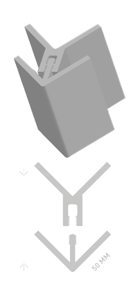 Profilé Dumaclin Click De Coin Gris 2,5 m