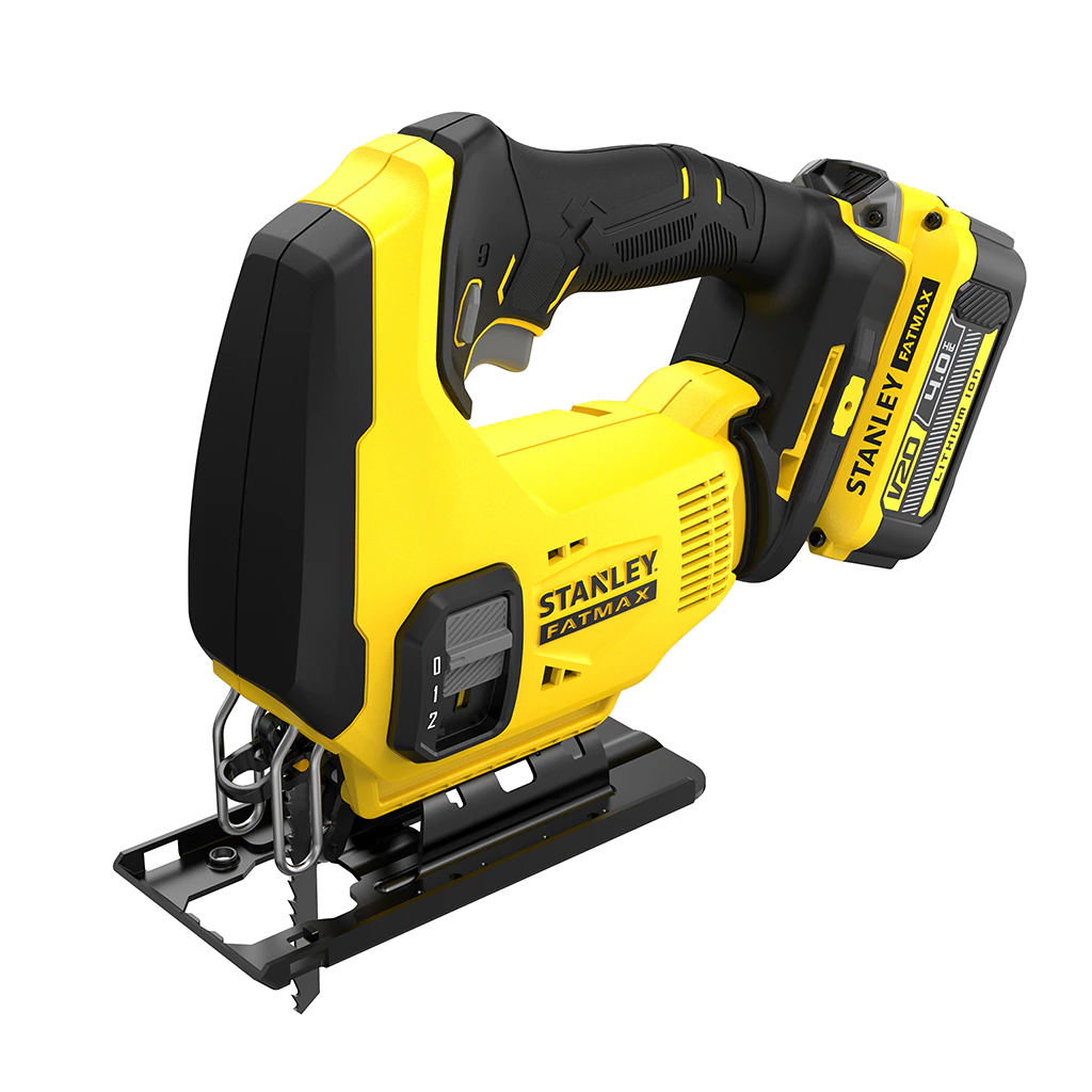 Stanley Fatmax Coffret V20 18V Scie Sauteuse Pendulaire avec 2 Batteries 4.0AH