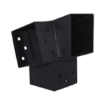 Suki connecteur 91 x 91 mm angle 105° 3D (gauche) pour poteau 90 x 90 mm