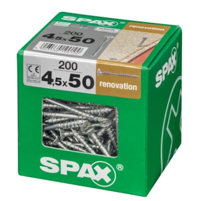 SPAX vis renovation T-STAR plus WIROX - 4,5x50 XXL (bte 200 pces)