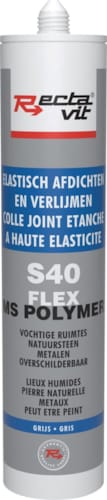 S40 pro - Mastic professionnel Gris Mét. - 290 ml