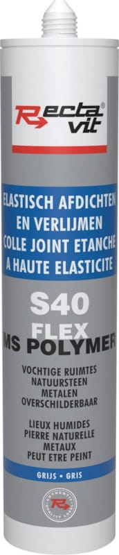 S40 pro - Mastic professionnel Gris Mét. - 290 ml