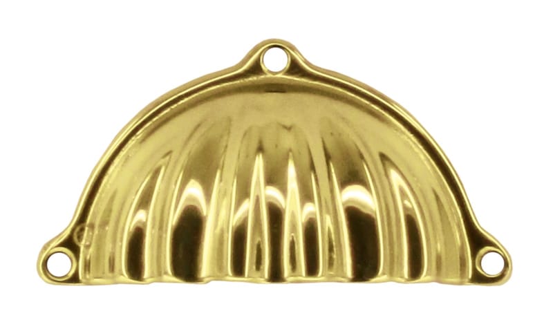 Tirant de meuble Coquille retro - Laiton