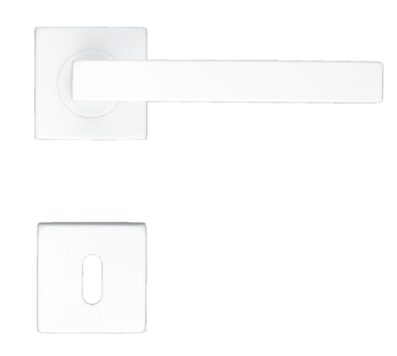 Poignée kubic shape 16mm blanc r+e