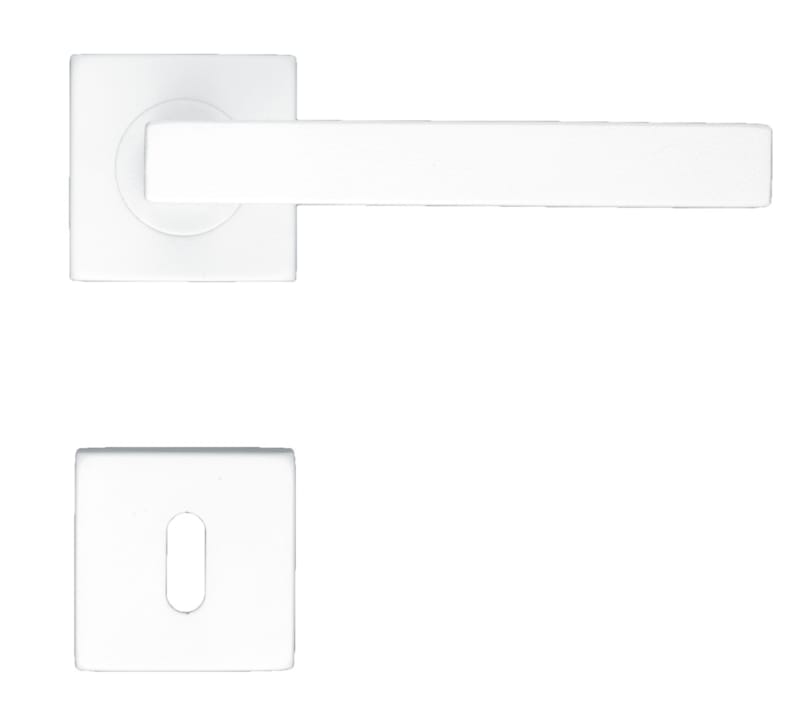 Poignée kubic shape 16mm blanc r+e