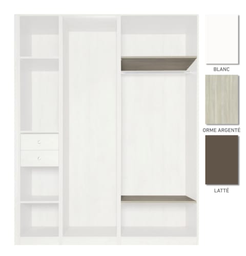 Tablettes mobiles latté 750 mm - 2 pc