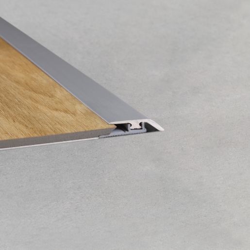 Profilé d'adaptation click Quick-Step - pour sol Vinyl - aluminium argent - 8,5mm x 31mm x