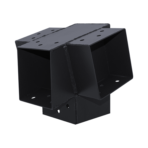 Suki connecteur 91 x 91 mm angle 75° 4D pour poteau 90 x 90 mm