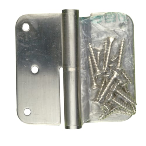 Paumelle - Inox chrome 80x80 - Droite