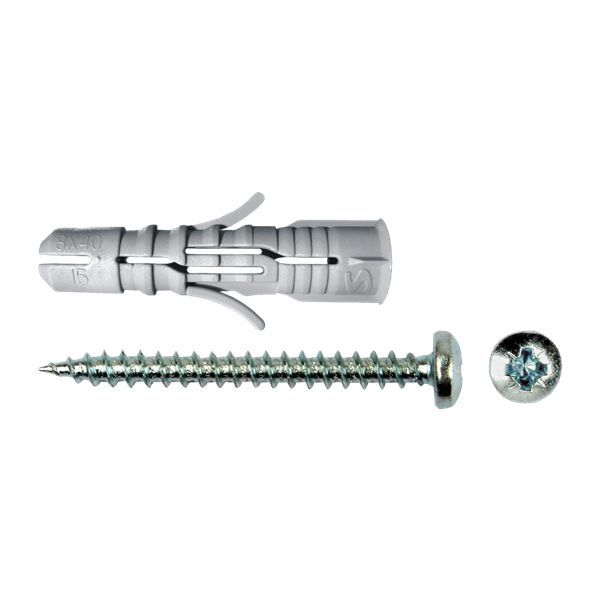 Cheville SMART "BP" + vis TC Ø8 x 40 NZN (6 pces)