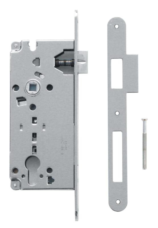 Serrure chrome cylindre - 85mm