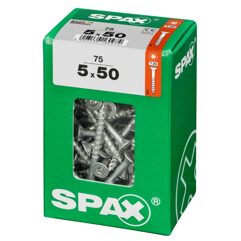 SPAX vis T-STAR+ WIROX - 5x50 L (boite 75 pces)