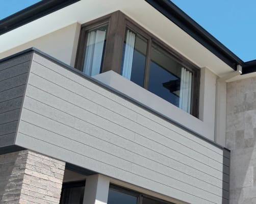 Dumaclin Bardage 185 mm Homogène Gris - Raccord Click Intégré