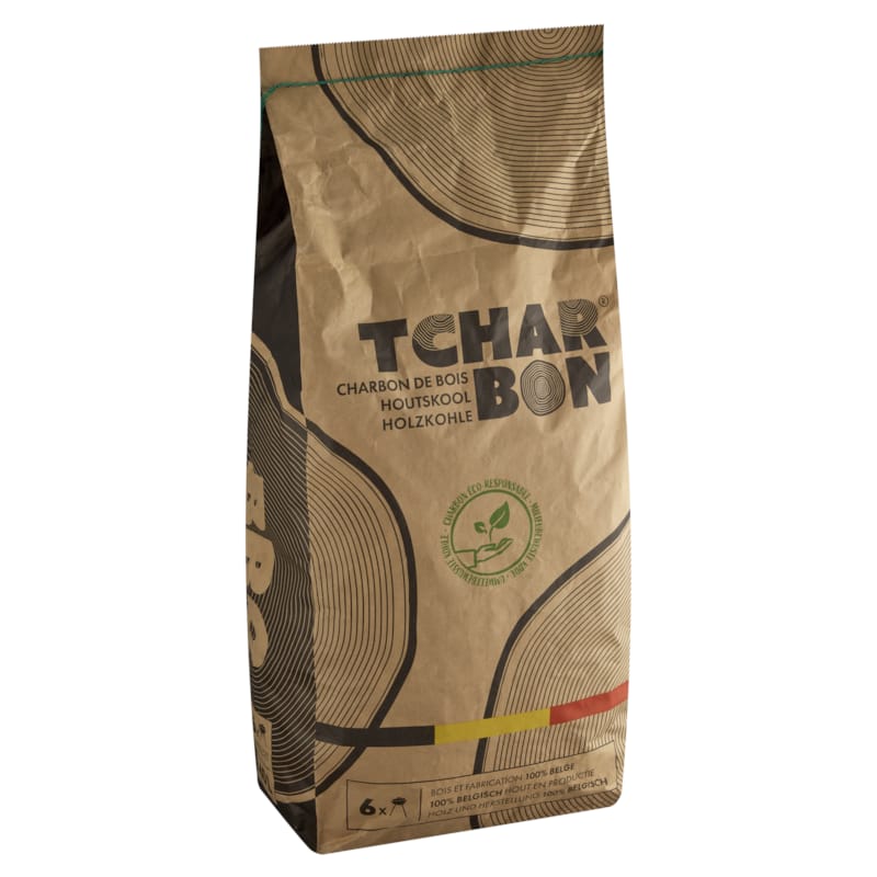 TCharbon charbon de bois 100% belge - 6 kg