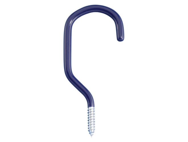 Crochet à vis gainé - Forme ronde