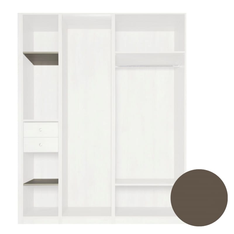 MOKI ESPACE tablettes mobiles latté 400 mm - 2 pc