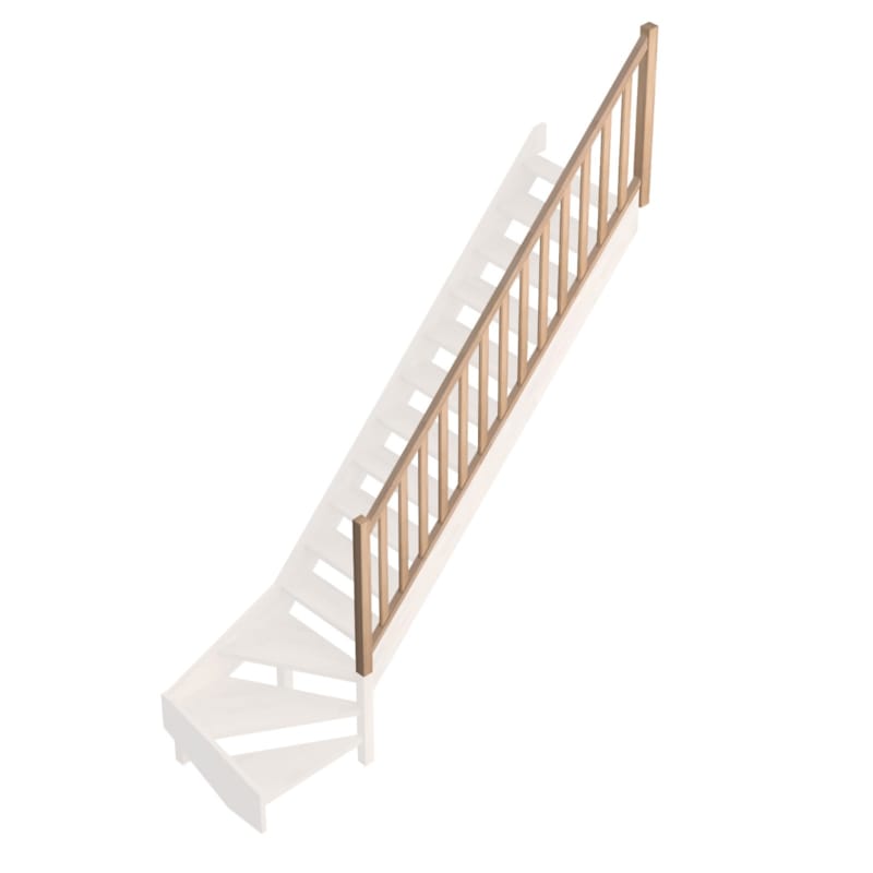 Provence - Chêne rampe traditionnelle "A"