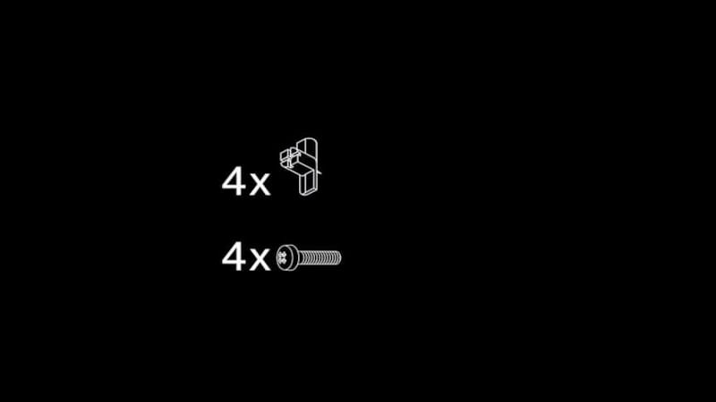 Ter Hürne SilentDesign LivingWall - Hendrik - PEB point de fixation & vis