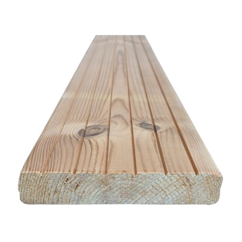 Planche de terrasse sapin Thermowood - 26 x 140 x 3900 mm