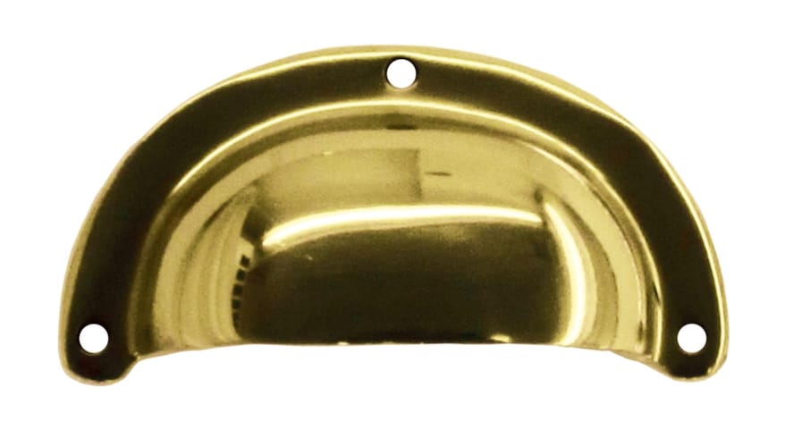 Tirant de meuble Coquille moderne - Laiton