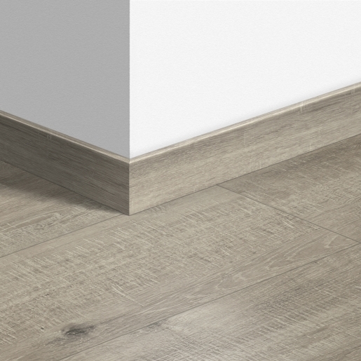 Plinthe standard stratifié Quick-Step 1858 Chêne raboté gris - 12 x 58 x 2400 mm