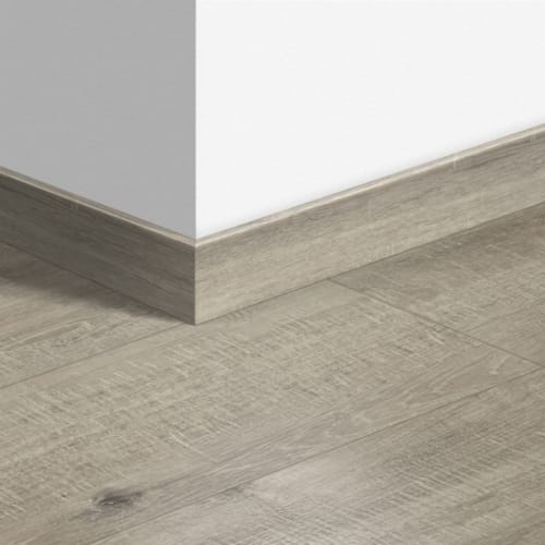 Plinthe standard stratifié Quick-Step 1858 Chêne raboté gris - 12 x 58 x 2400 mm
