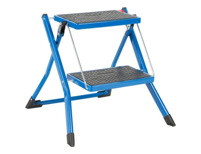 Escabelle handy - 2 marches extra larges - Bleu