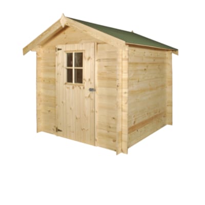 Chalet classique Luzern 19 mm - 205 x 205 cm + auvent 15 cm