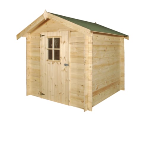 Chalet classique Luzern 19 mm - 205 x 205 cm + auvent 15 cm