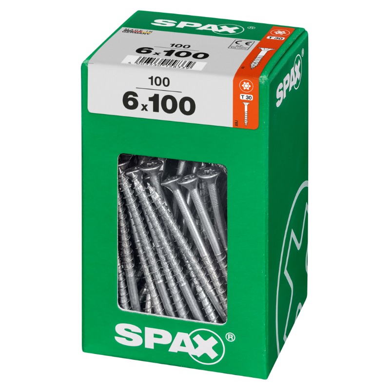 SPAX vis T-STAR+ WIROX - 6x100 XXL (boite 100 pces)