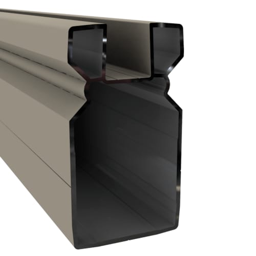 Duofuse Poteau Aluminium pour Porte gris stone 82x148x3000 mm