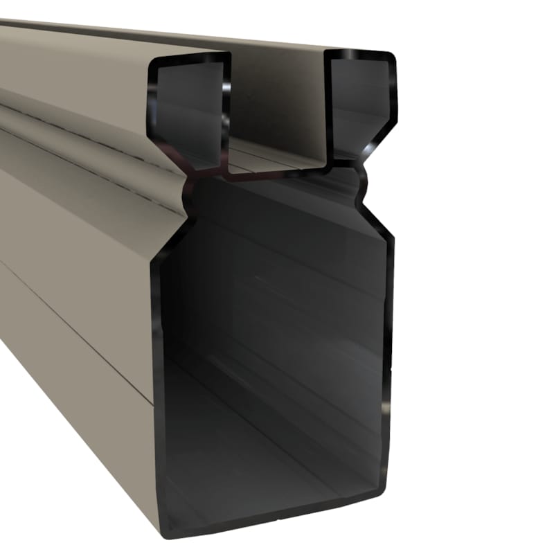 Duofuse Poteau Aluminium pour Porte gris stone 82x148x3000 mm