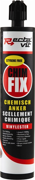 Rectavit chimfix (scellement chimique) cartouche 290 ml eta1