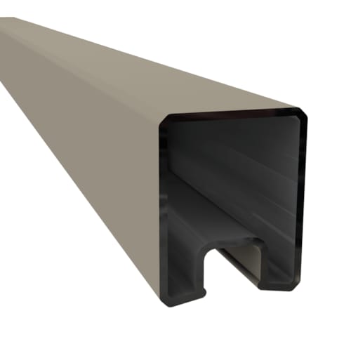 Duofuse Profilé en U en Aluminium noir graphite - 28mm x 35mm x 1,80m