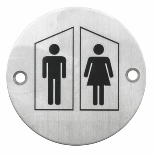 Pictogramme rond homme + femme