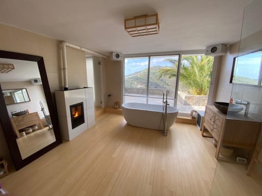 Parquet massif bambou Vertical Economy caramel budget verni - 12 x 96 x 960 mm