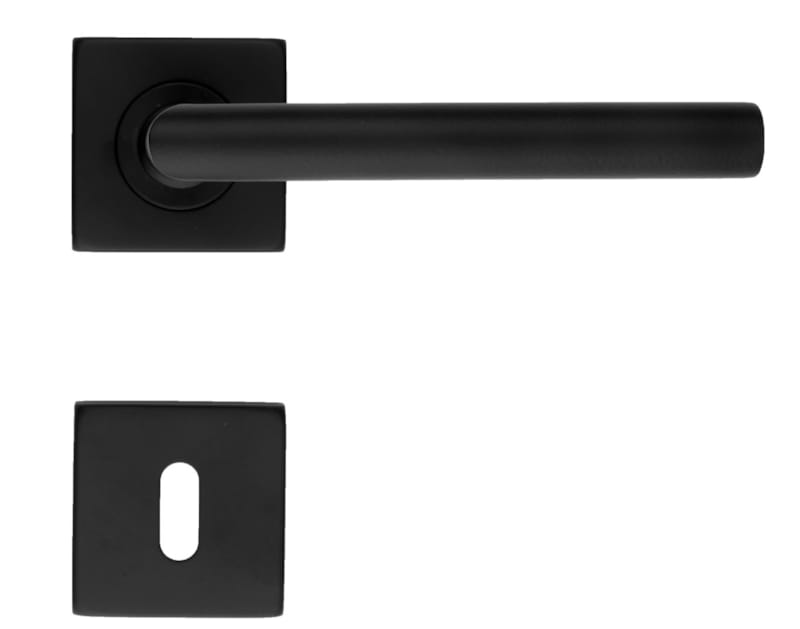 Poignée square i shape 16mm  noir r+e