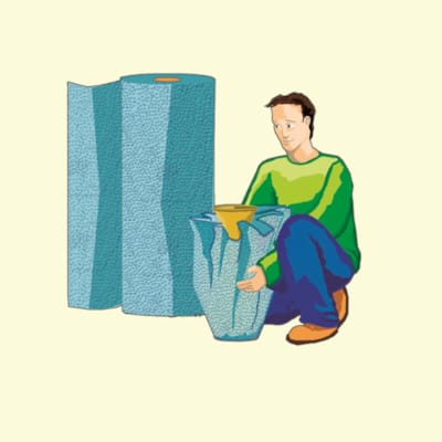 Rouleau de film à bulles - 10x1m