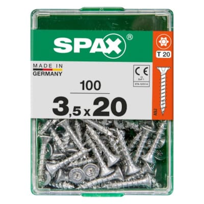 SPAX vis T-STAR+ WIROX - 3,5x20 M (boite 100 pces)