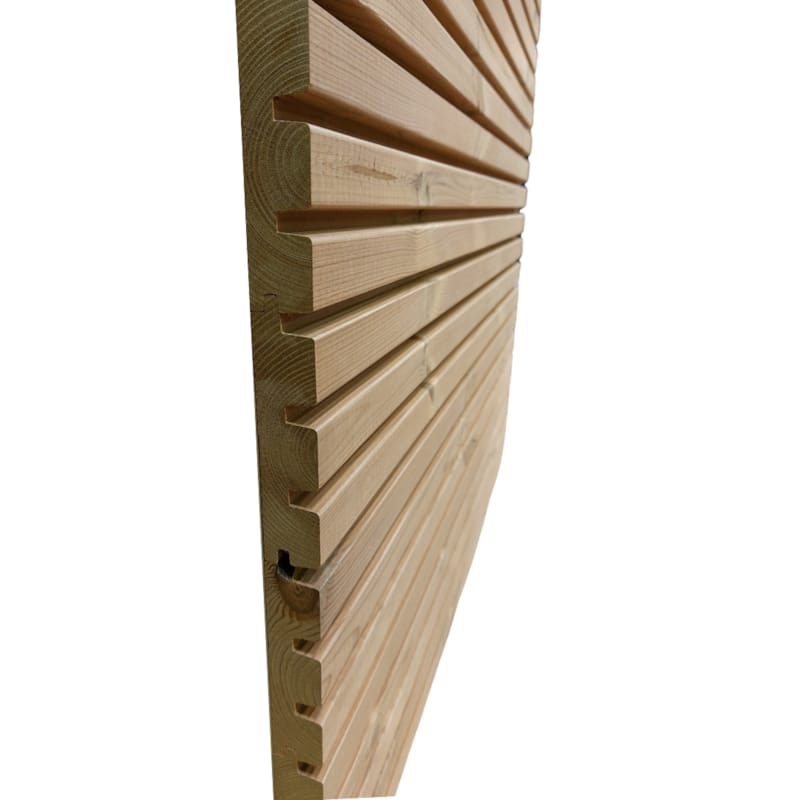 Bardage sapin thermowood triple - 32 x 140 x 2450 mm