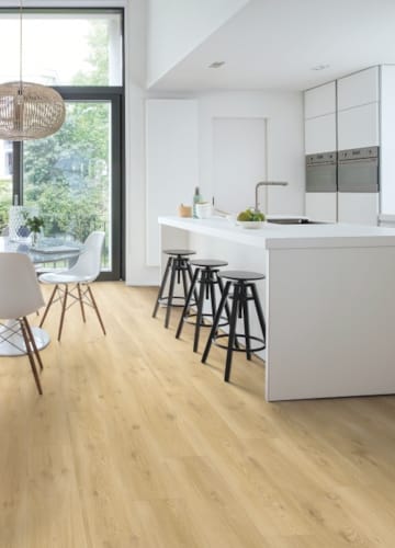 Quick-Step vinyle Livyn Alpha Vinyl Blos 4+1mm - chêne flotté beige 40018 - 5 x 189 x 1251