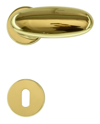 Poignée de porte Olive nm Laiton R+E