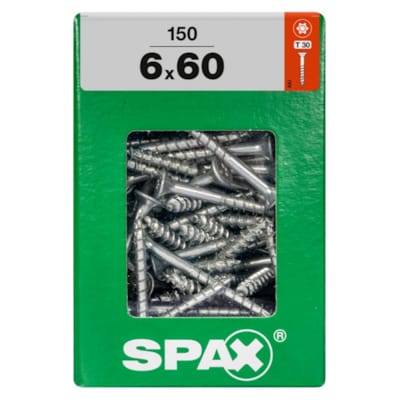 SPAX vis T-STAR+ WIROX - 6x60 XXL (boite 150 pces)