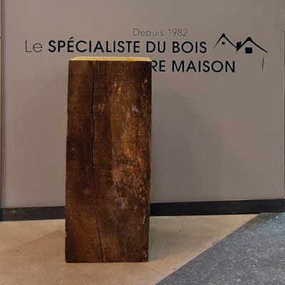 Plot en chêne déco - 250 x 250 x 600 mm